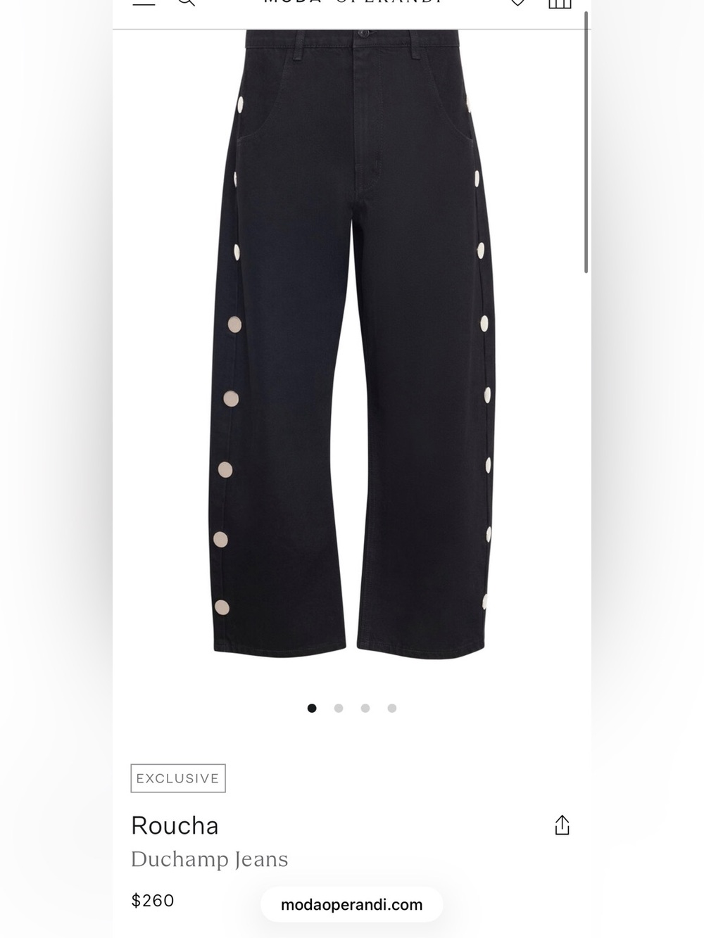 Roucha women’s xs. Small black studded jeans. New dechamp jeans